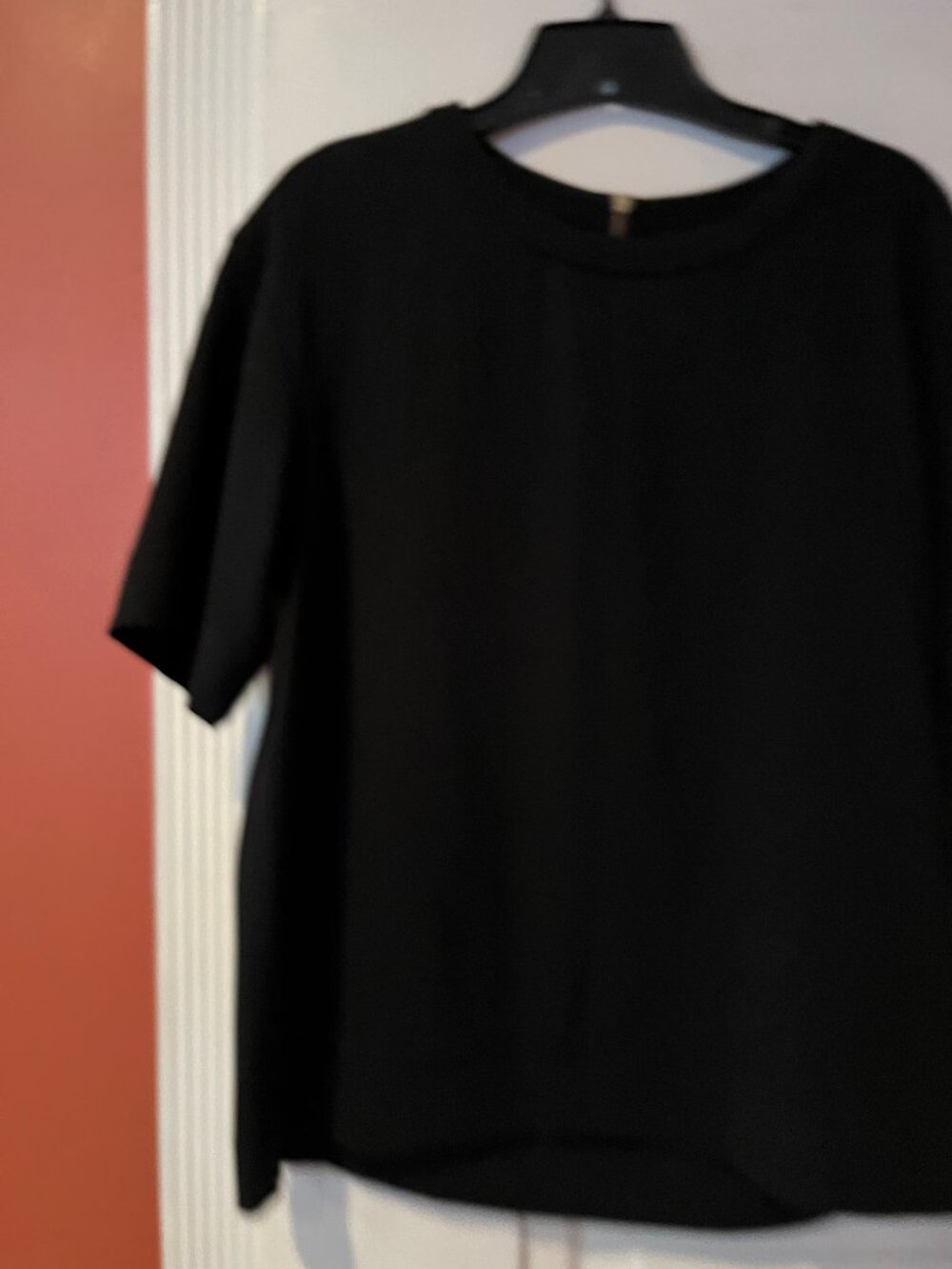 DKNY Crepe Short Sleeve Top